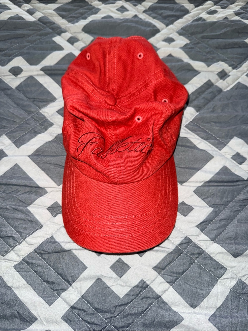 Fabletics Red Embroidered Baseball Cap
